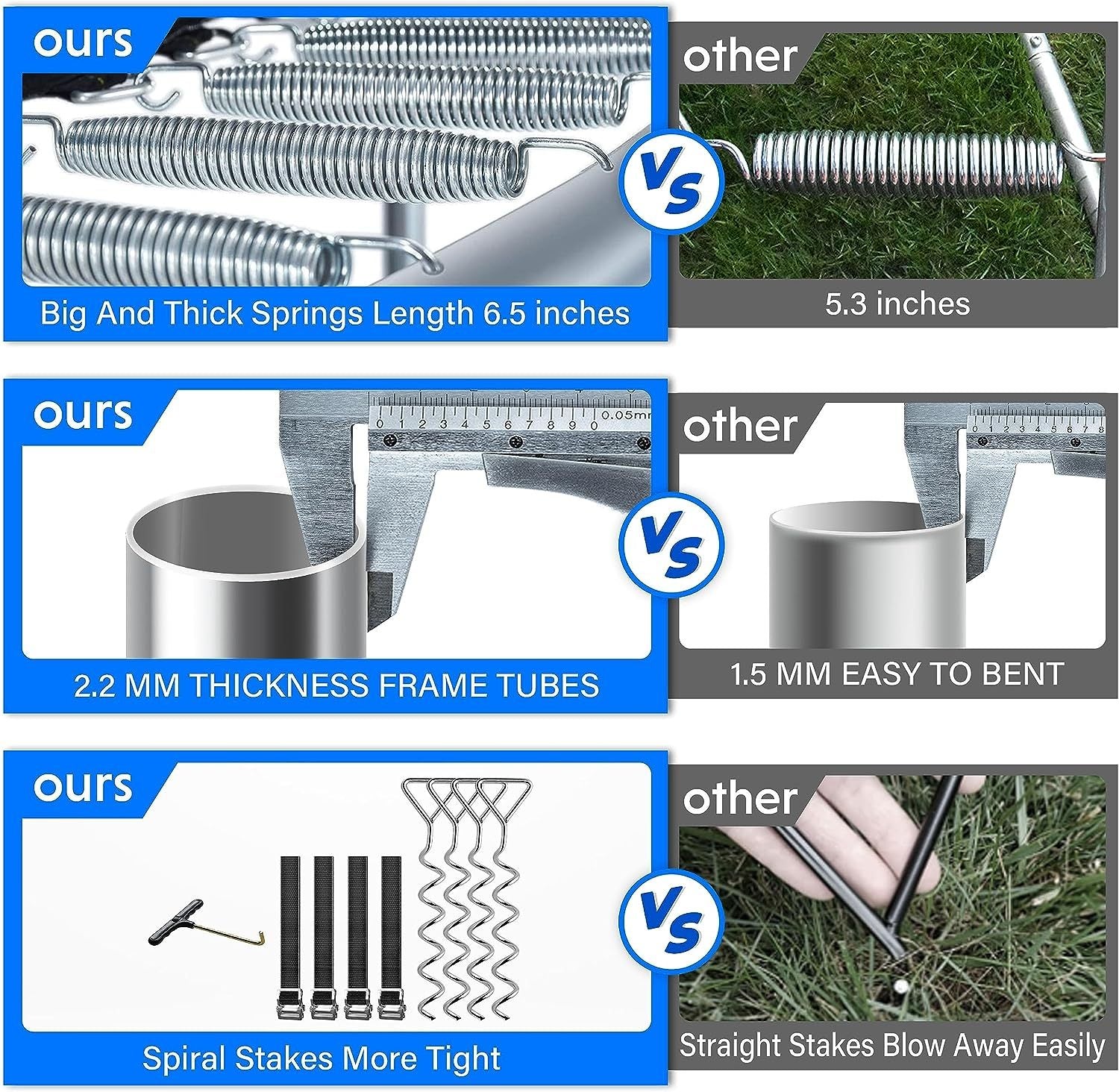 Simple Deluxe Recreational Trampoline With Enclosure Net 12Ft Wind Stakes Outdoor Trampoline For Kids And Adults Family Happy Time, Astm Approved Black 12Ft Black Polypropylene
