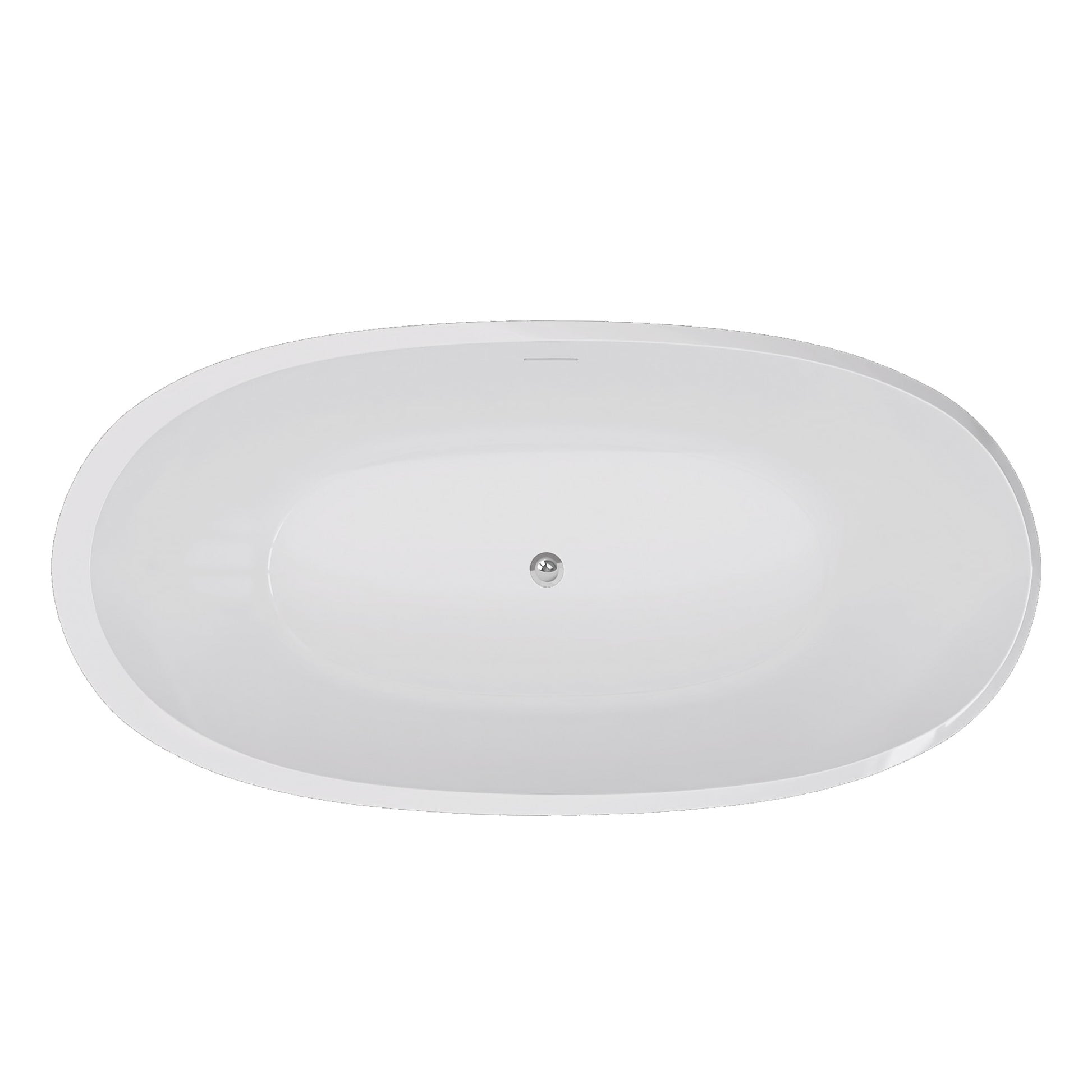 59" Acrylic Freestanding Bathtub Gloss White Modern Stand Alone Soaking Tub Adjustable With Integrated Slotted Overflow And Chrome Pop Up Drain Anti Clogging Easy To Install Gloss White Oval Bathroom Freestanding Tubs Polished 59 61 In Modern Soaking