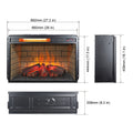 26 Inch Infrared Quartz Heater Fireplace Insert Woodlog Version With Brick Powder Coated Electric Antique Black Vent Free Primary Living Space Yes Insert Tempered Glass Sheet Metal Plastic Electric