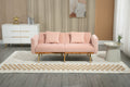 Coolmore Velvet Sofaaccent Sofa .Seat Sofa With Metal Feet Pink Polyester