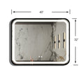40X32 inch Bathroom Led Classy Vanity Mirror with High silver+grey-glass