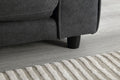 3 Fold Sofa,Convertible Futon Couch Sleeper Sofabed,Space Saving Seat,Pull Out Couch Bed For Living Room,Dark Gray & Light Gray & Beige,Velvet Linen Fabric Dark Gray Velvet