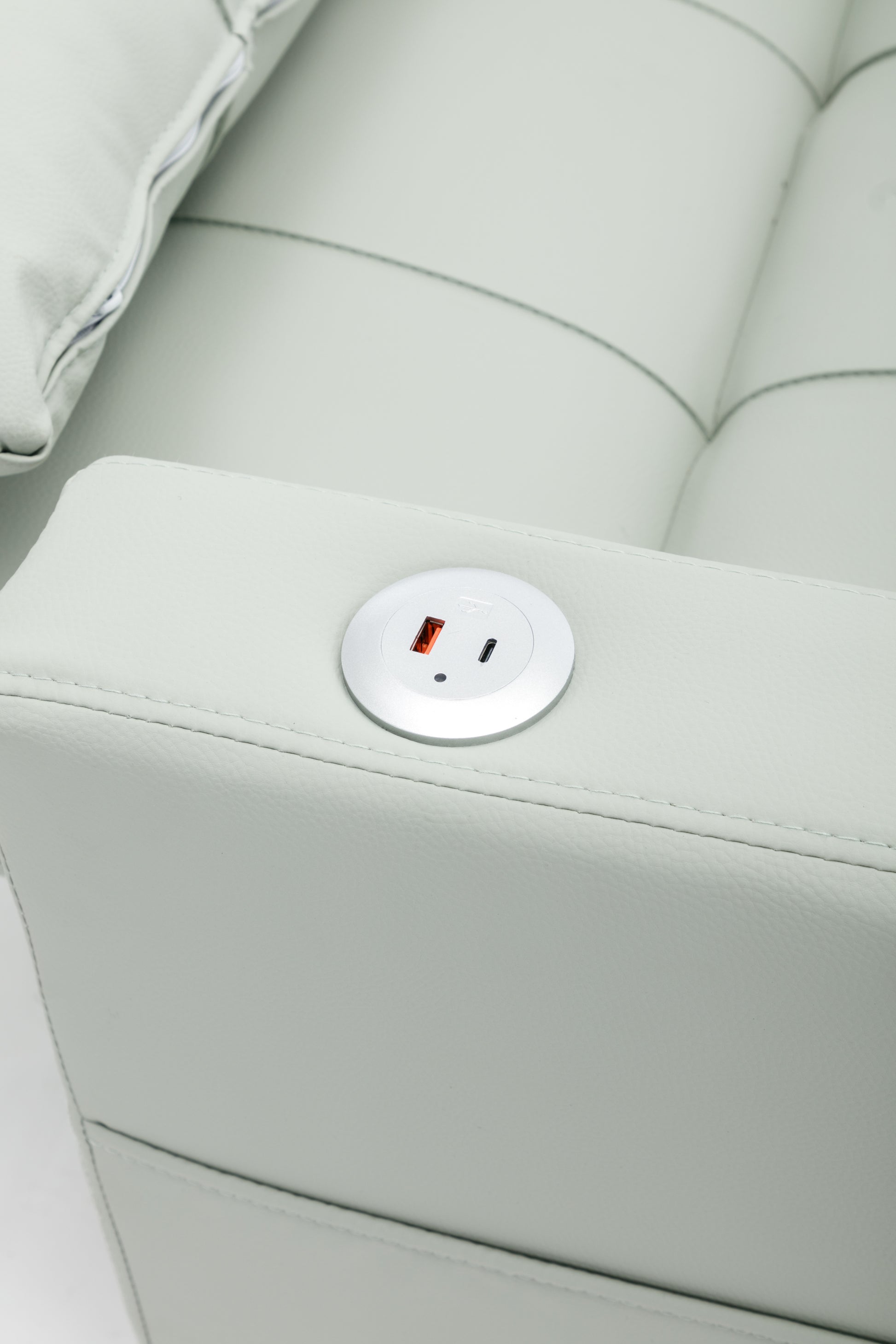 Futon Chair Bed Convertible Chair 3 In 1 Pull Out Sleeper Chair Beds With Usb Ports, Wear Resistant And Anti Scratch, Armchair Bed Sleeper For Living Room Green Leather Green Foam Leather 1 Seat