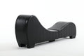 Factory Direct Yoga Chaise Lounge Collection For Stretching & Relaxation Modern Faux Leather Curved Sofa, Modern Faux Leather Curved Sofa, Living Room Bedroom Accent Black American Design Plywood Pvc