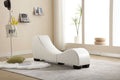 Factory Direct Yoga Chaise Lounge Collection For Stretching & Relaxation Modern Faux Leather Curved Sofa, Modern Faux Leather Curved Sofa, Living Room Bedroom Accent White Primary Living Space American Design,Luxury Plywood Pvc