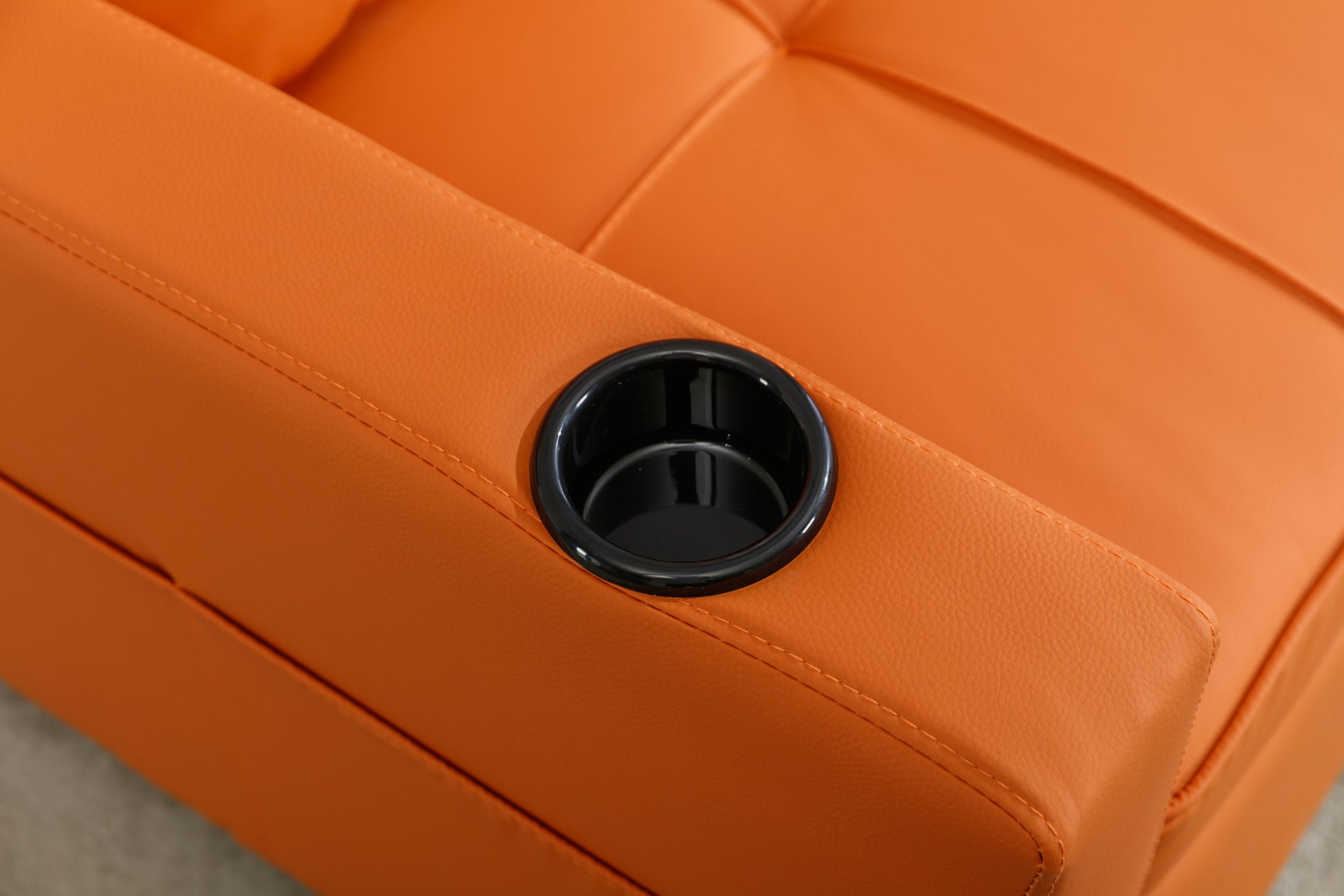 Futon Chair Bed Convertible Chair 3 In 1 Pull Out Sleeper Chair Beds With Usb Ports,Wear Resistant And Anti Scratch, Armchair Bed Sleeper For Living Room Orange Leather Orange Foam Leather 1 Seat