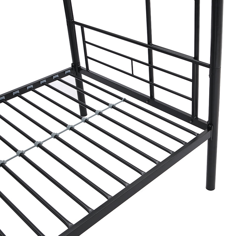 Metal Bunk Bed Black Metal