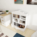 Children'S Multi Functional 7 Shelf Bookcase, Storage Display, Rack, Organizer, White,14.37