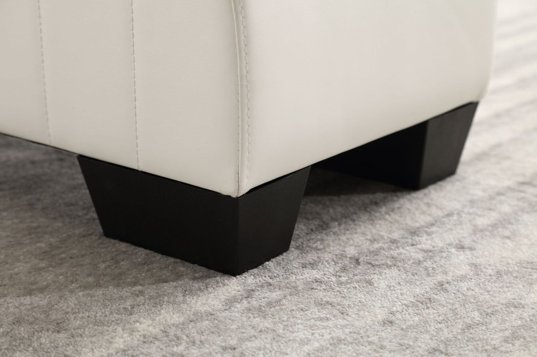 Factory Direct Yoga Chaise Lounge Collection For Stretching & Relaxation Modern Faux Leather Curved Sofa, Modern Faux Leather Curved Sofa, Living Room Bedroom Accent White Primary Living Space American Design,Luxury Plywood Pvc