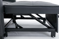 Futon Chair Bed Convertible Chair 3 In 1 Pull Out Sleeper Chair Beds With Usb Ports, Wear Resistant And Anti Scratch, Armchair Bed Sleeper For Living Room Black Leather Black Foam Leather 1 Seat