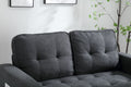 3 Fold Sofa,Convertible Futon Couch Sleeper Sofabed,Space Saving Seat,Pull Out Couch Bed For Living Room,Dark Gray & Light Gray & Beige,Velvet Linen Fabric Dark Gray Velvet