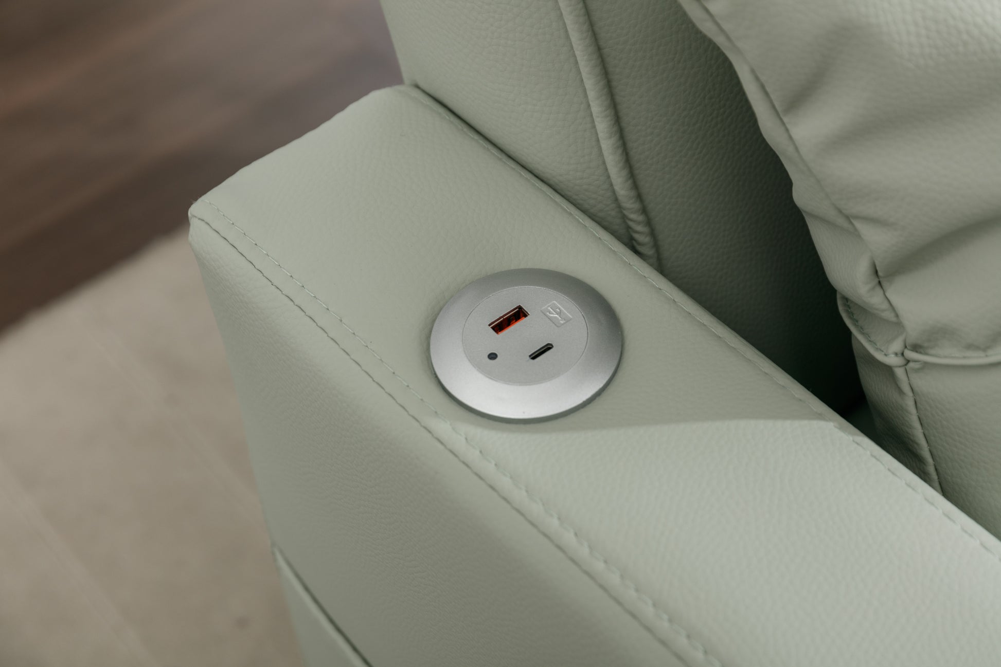 Futon Chair Bed Convertible Chair 3 In 1 Pull Out Sleeper Chair Beds With Usb Ports, Wear Resistant And Anti Scratch, Armchair Bed Sleeper For Living Room Green Leather Green Foam Leather 1 Seat