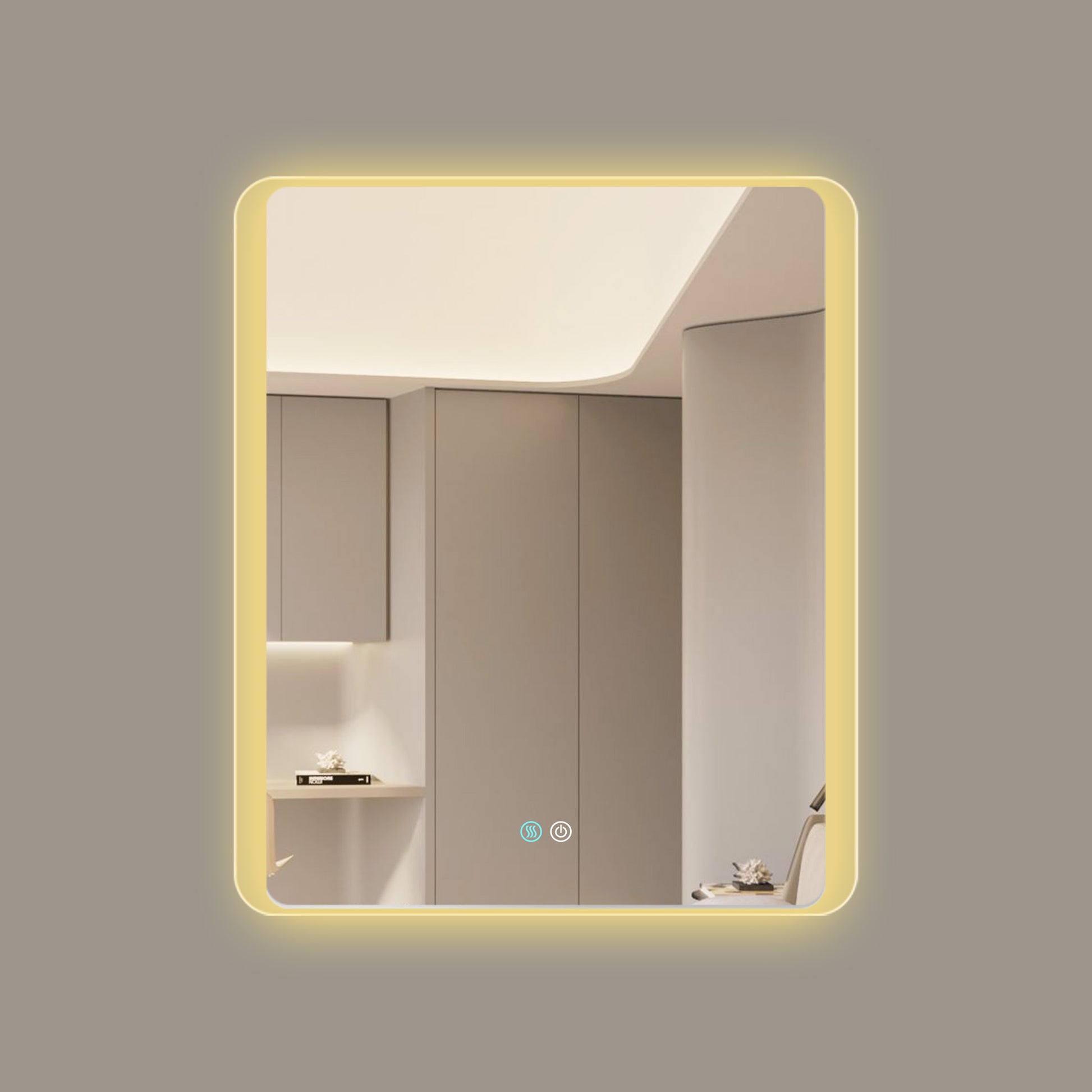 30 x 36 LED Mirror for Bathroom, LED Vanity Mirror natural-modern-glass