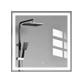 36 X 36 Led Mirror For Bathroom, Led Vanity Mirror, Adjustable 3 Color, Dimmable Vanity Mirror With Lights, Anti Fog, Touch Control Wall Mounted Bathroom Mirror,Vertical Natural Modern Glass