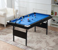 pool table,billirad table,game table,Children's game balls sports-black+blue-without-foldable-dining