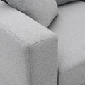 087Aae 5 Seat Sofa Grey Linen 1 Seat