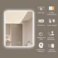 30 x 36 LED Mirror for Bathroom, LED Vanity Mirror natural-modern-glass