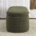 Video Welike Length 45.5 Inchesstorage Ottoman Bench Upholstered Fabric Storage Bench End Of Bed Stool With Safety Hinge For Bedroom, Living Room, Entryway, Green Teddy. Green Foam Fabric