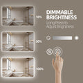 60 x 36 LED Mirror for Bathroom, LED Vanity Mirror natural-modern-glass