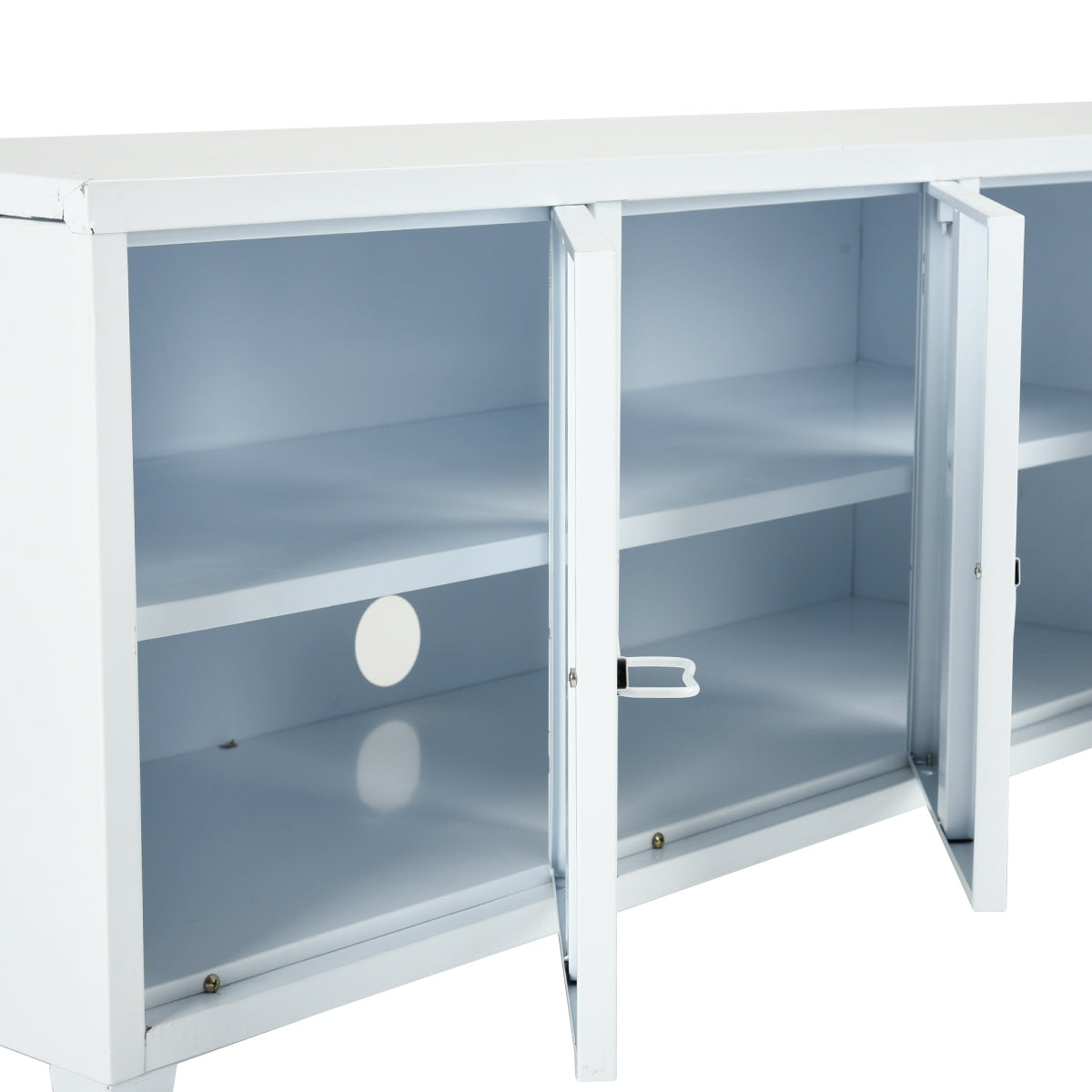 Storage Cabinet, Industrial Metal Side Panel