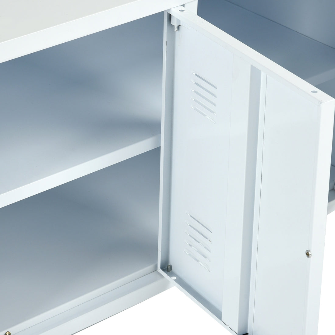 Storage Cabinet, Industrial Metal Side Panel