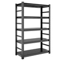 Storage Shelves 5 Tier Heavy Duty Metal Shelving Unit Adjustable Shelving Units And Storage Rack Kitchen Garage Shelf H78 * W47.2 * D18 5 Black Cube Vertical Kitchen Open Back Metal Classic Adjustable Shelves Metal Metal