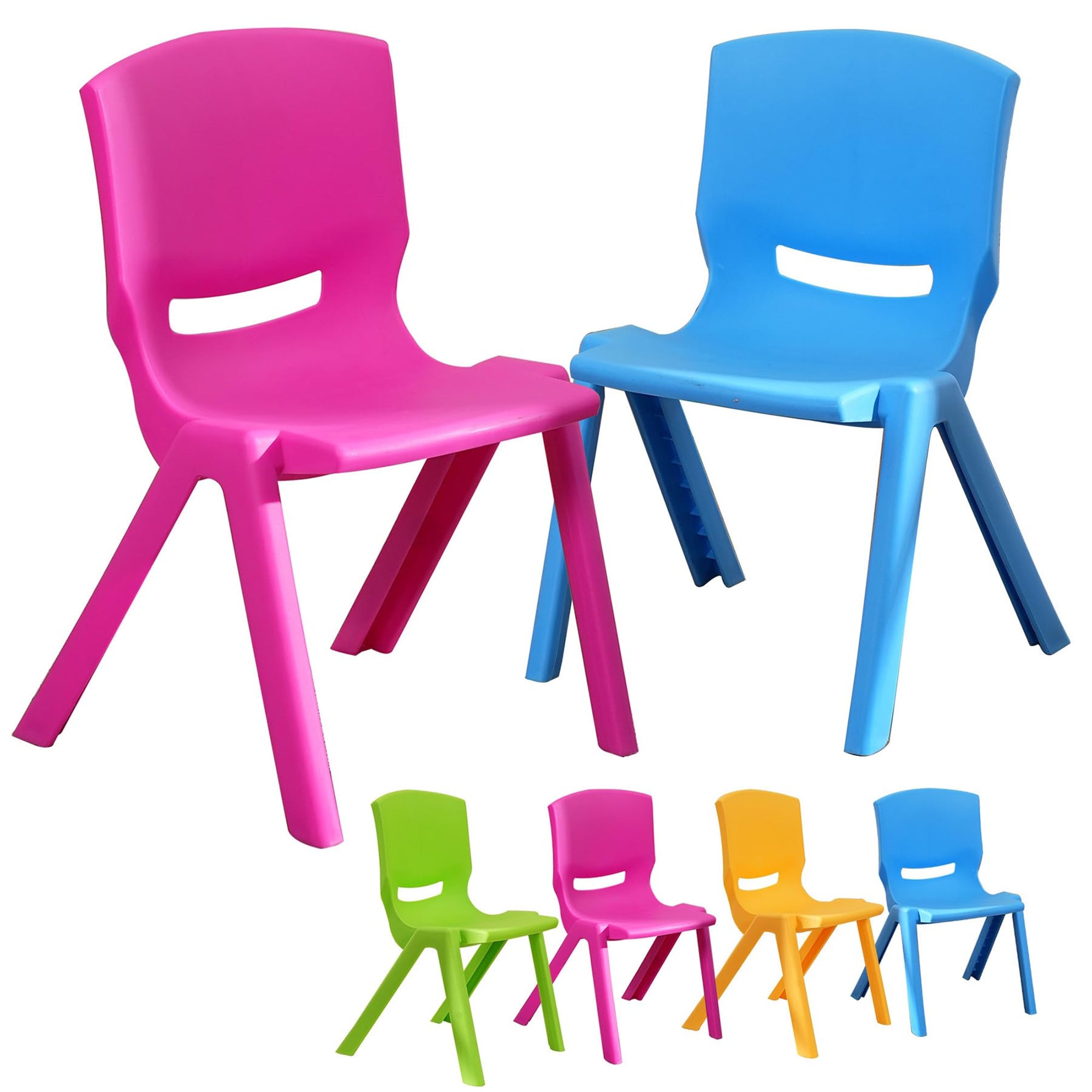 Kids Chair,Children Lightweight Plastic 4 Chairs