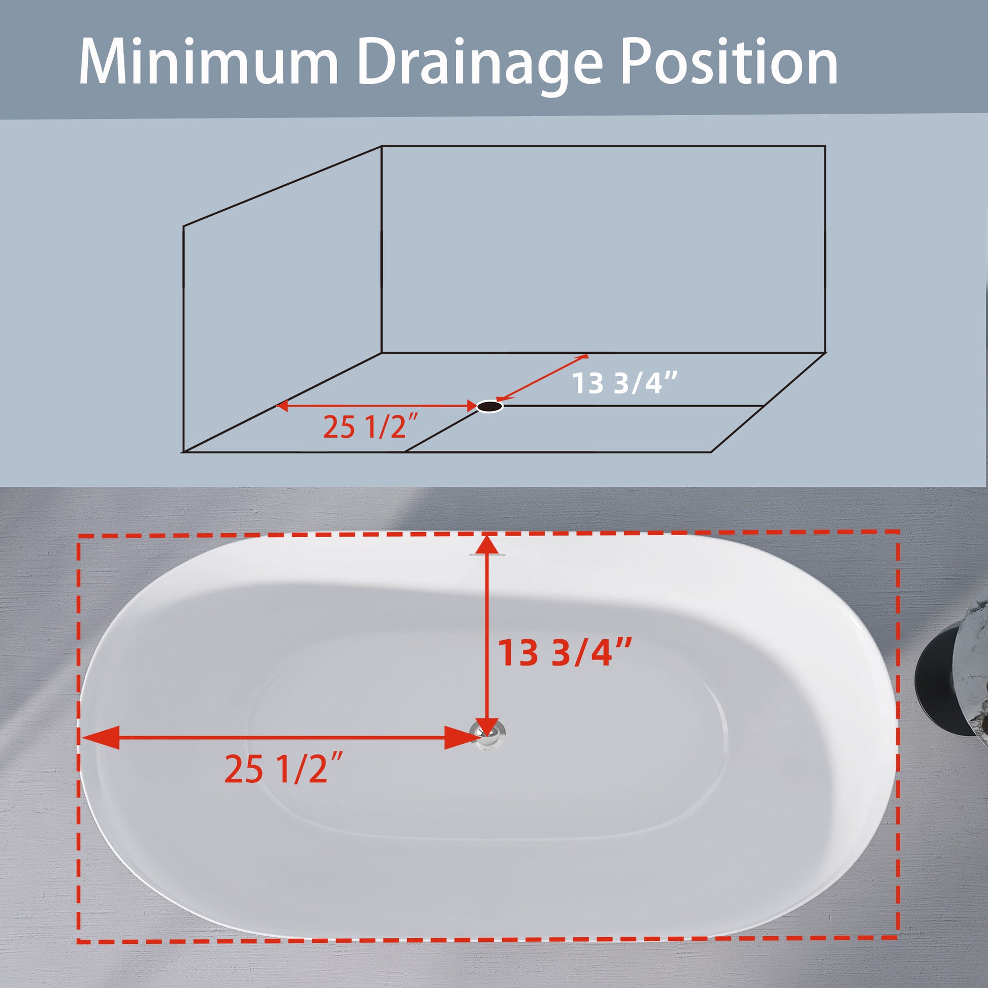 51" Acrylic Free Standing Tub Classic Oval Shape Soaking Tub Adjustable Freestanding Bathtub With Integrated Slotted Overflow And Chrome Pop Up Drain Anti Clogging Matte Black Matte Black Oval Bathroom Freestanding Tubs Polished Less Than 59 In Modern