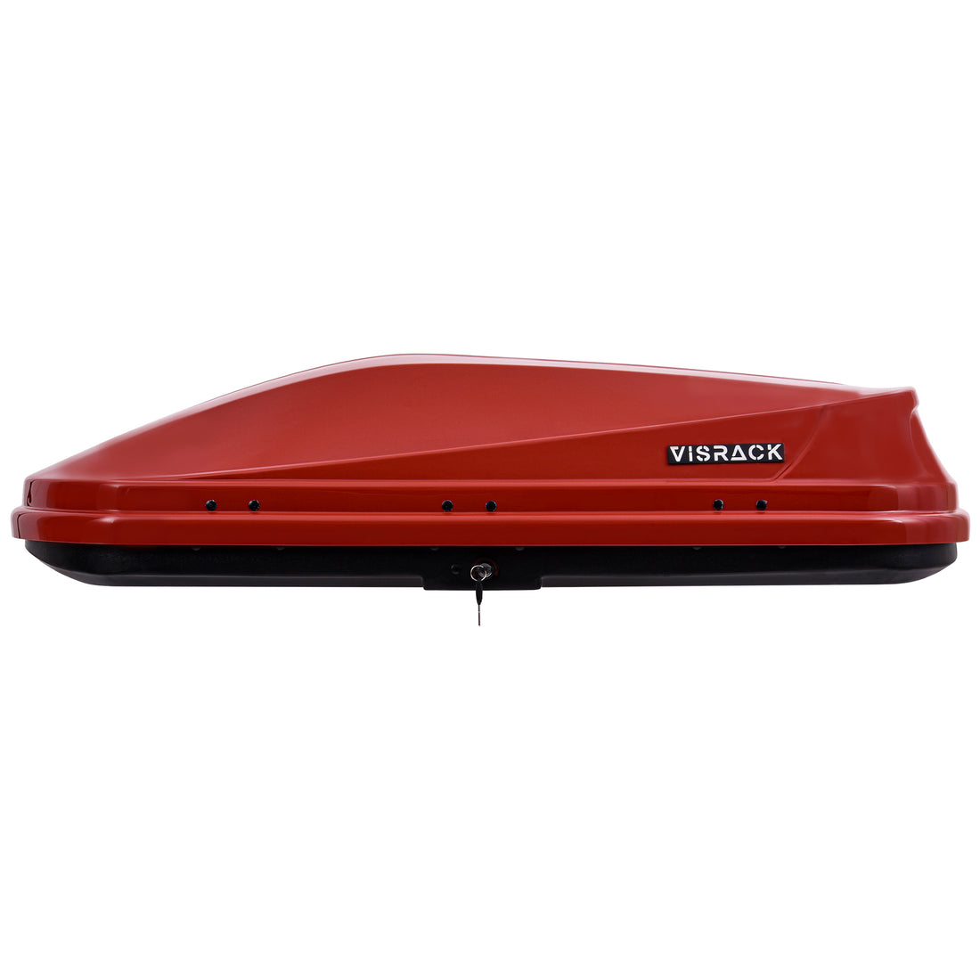 Hard Shell Roof Cargo Carrier With Security Keys, Roof Box, Cargo Box, 62 L X 31 W X 15 H Inches, 14 Cubic Feet Tool Free Install , Red Red Abs Pc