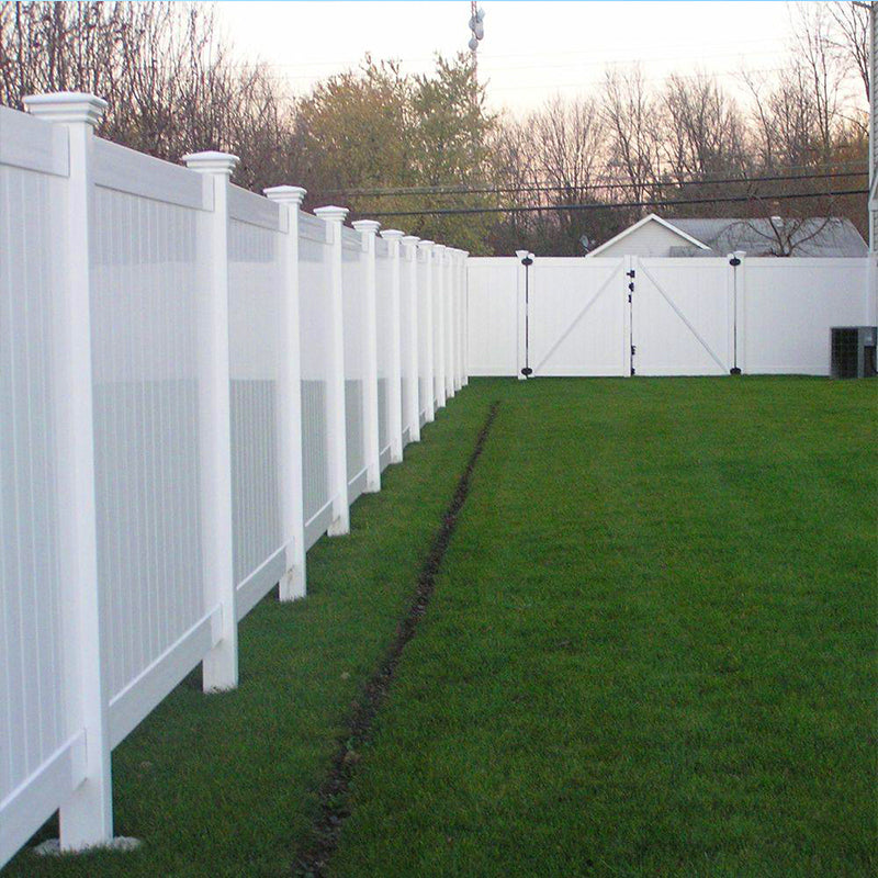 Privacy Fence Panels 6ft.H x 6ft.W WHITE Vinyl Full white-vinyl