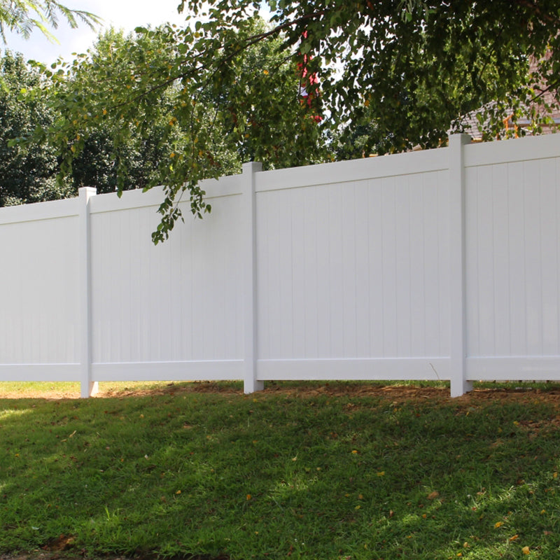 Privacy Fence Panels 6ft.H x 6ft.W WHITE Vinyl Full white-vinyl