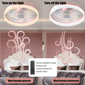 Ceiling Fans With Lights Dimmable Led Embedded Installation Of Thin Modern Ceiling Fans Pink Pink Modern Abs