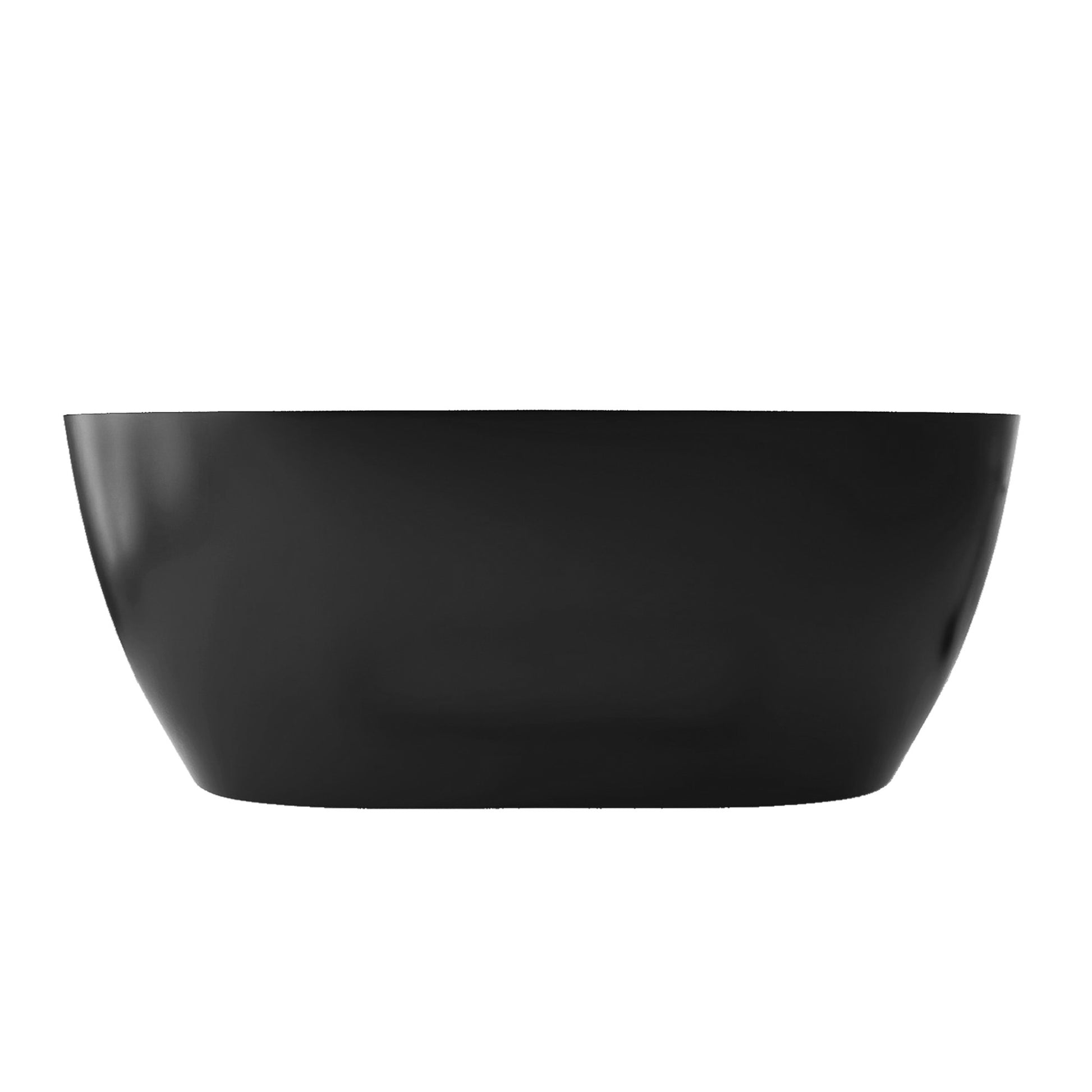 51" Acrylic Free Standing Tub Classic Oval Shape Soaking Tub Adjustable Freestanding Bathtub With Integrated Slotted Overflow And Chrome Pop Up Drain Anti Clogging Matte Black Matte Black Oval Bathroom Freestanding Tubs Polished Less Than 59 In Modern