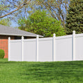 Privacy Fence Panels 6ft.H x 6ft.W WHITE Vinyl Full white-vinyl