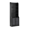 Chic Elegant Entertainment Wall Unit With Tall Cabinets, Modern Tv Console Table For Tvs Up To 65