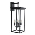 Same As W1340119951 L1013 4 Light Black Outdoor Wall Light No Bulbs Black Modern Glass Iron