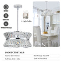 Modern Crystal Chandelier For Living Room Round Cristal Lamp Luxury Home Decor Light Fixture Transparent Modern Crystal
