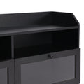 Sleek & Modern Design Tv Stand With Acrylic Board Door, Chic Elegant Media Console For Tvs Up To 65