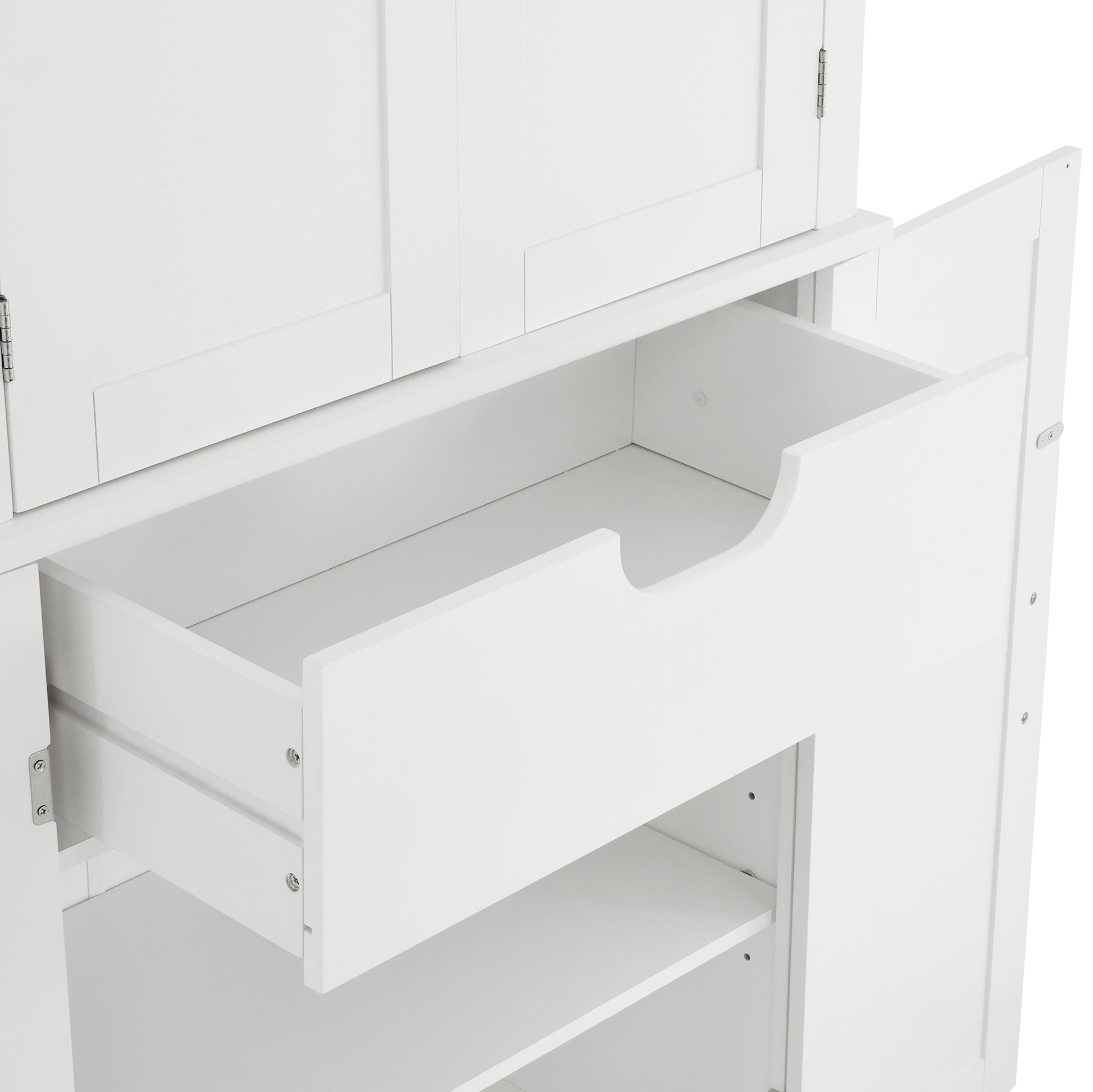 Bathroom cabinets, storage cabinets, cupboards white-mdf