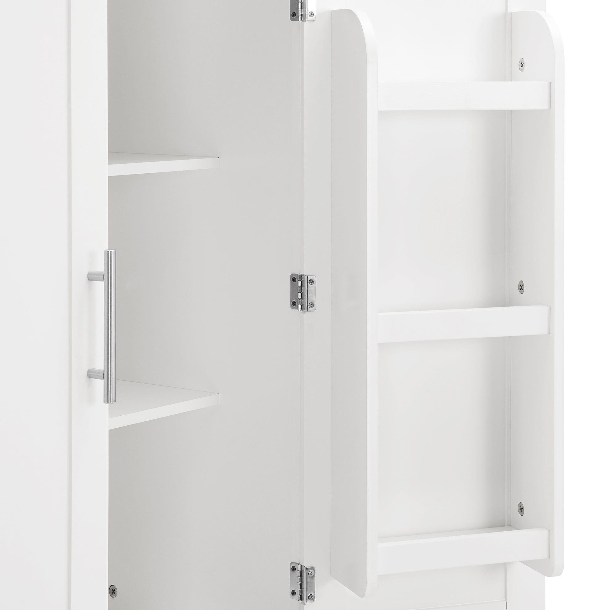 Bathroom cabinets, storage cabinets, cupboards white-mdf