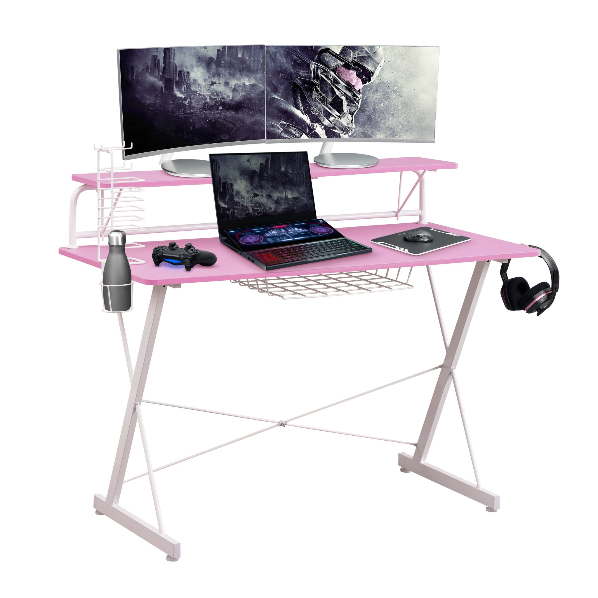 Techni Sport TS 200 Carbon Computer Gaming Desk with