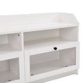 Sleek & Modern Design Tv Stand With Acrylic Board Door, Chic Elegant Media Console For Tvs Up To 65