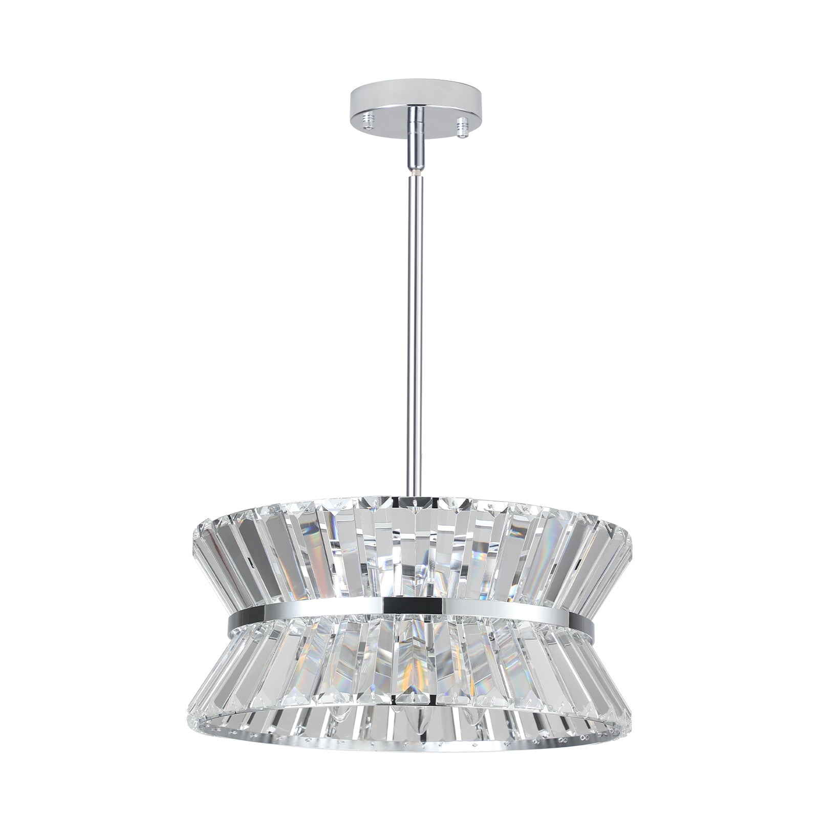 Modern Crystal Chandelier For Living Room Round Cristal Lamp Luxury Home Decor Light Fixture Transparent Modern Crystal