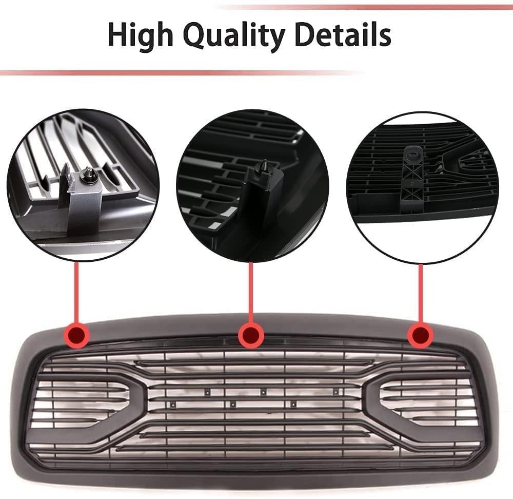 Big Horn Style Front Grille For 2002 2003 2004