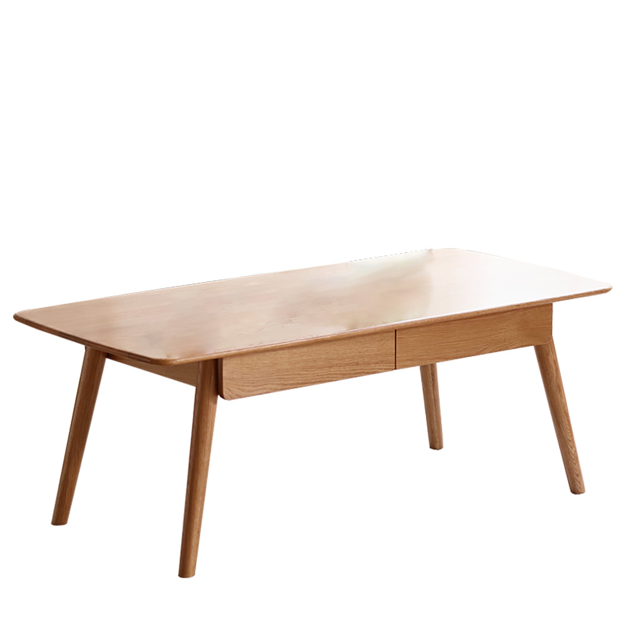 Center Table Low Table 100% Solid Wood Top Plate Desk Coffee Table Width 100 X Depth 50 X Height 44 Cm Study Desk Work From Home Easy To Assemble Natural Wood With Storage Shelf Natural Writing Desk Oak Solid Wood