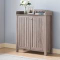 ID USA 151154 Shoe Cabinet Dark Taupe taupe-particle board