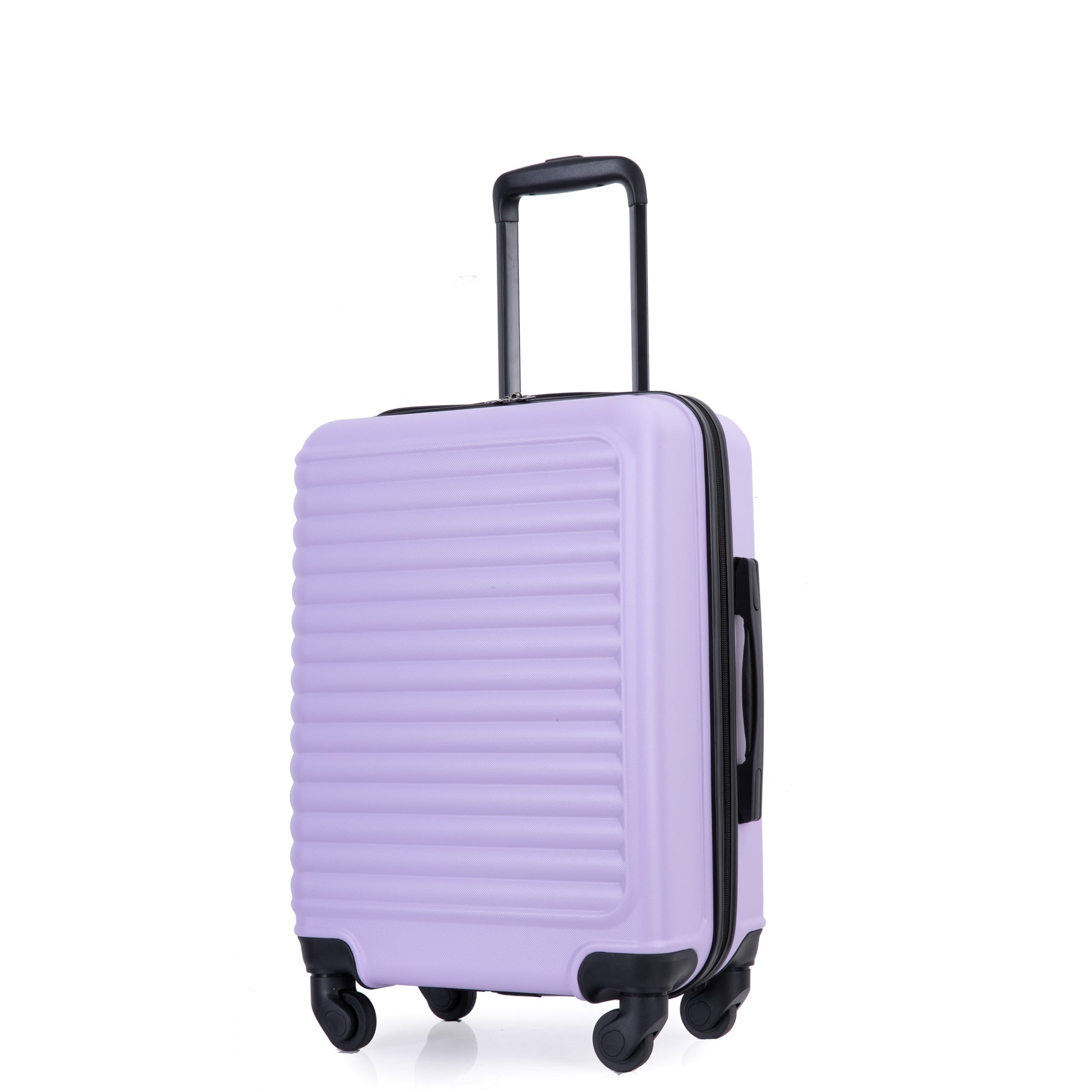 20" Carry On Luggage Lightweight Suitcase, Spinner Wheels, Lavender Purple Lavender Purple Abs