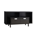 Tv Console Table With 2 Drawers And Open Shelving Red Cocoa Espresso 40 49 Inches Particle Board