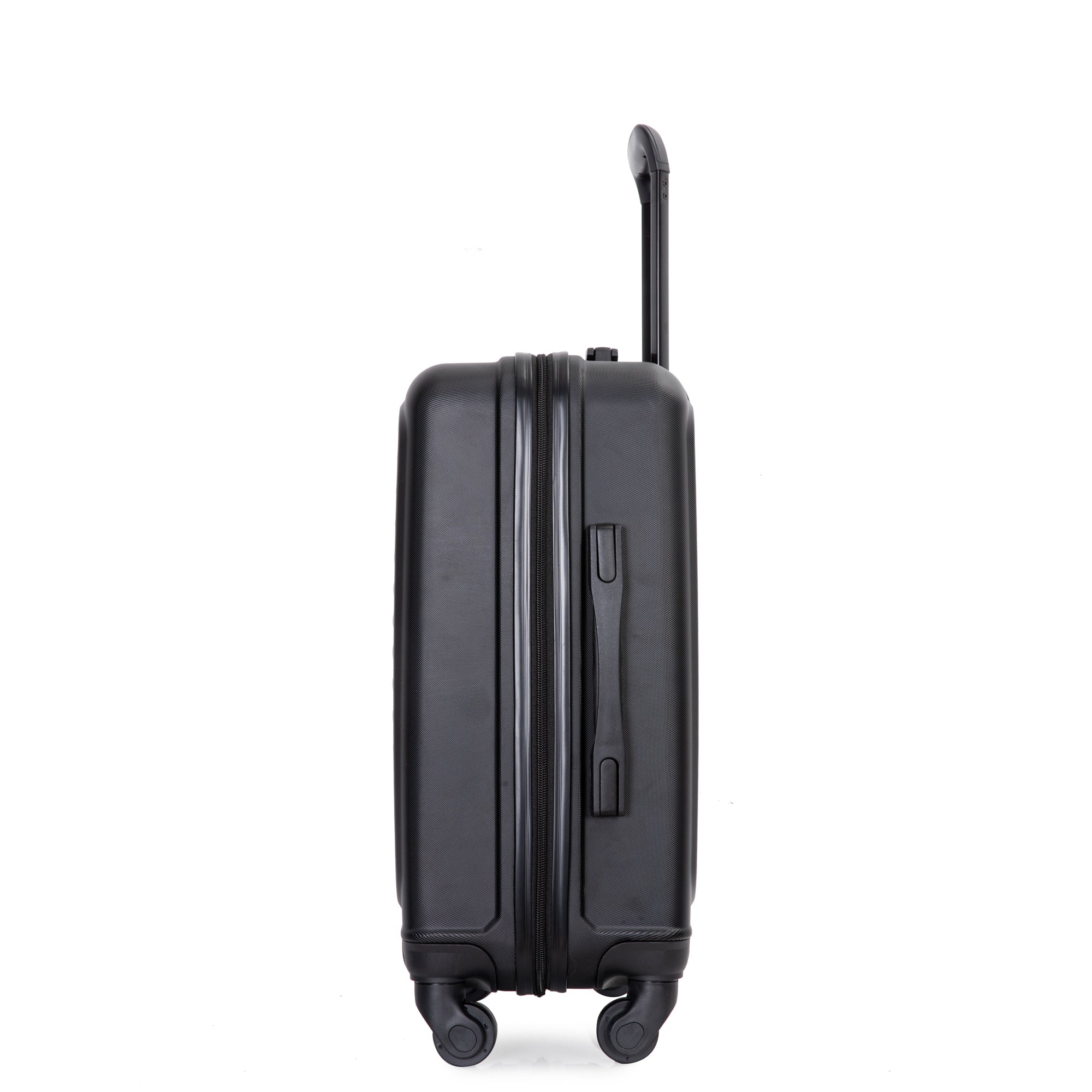 20" Carry on Luggage Lightweight Suitcase, Spinner black-abs