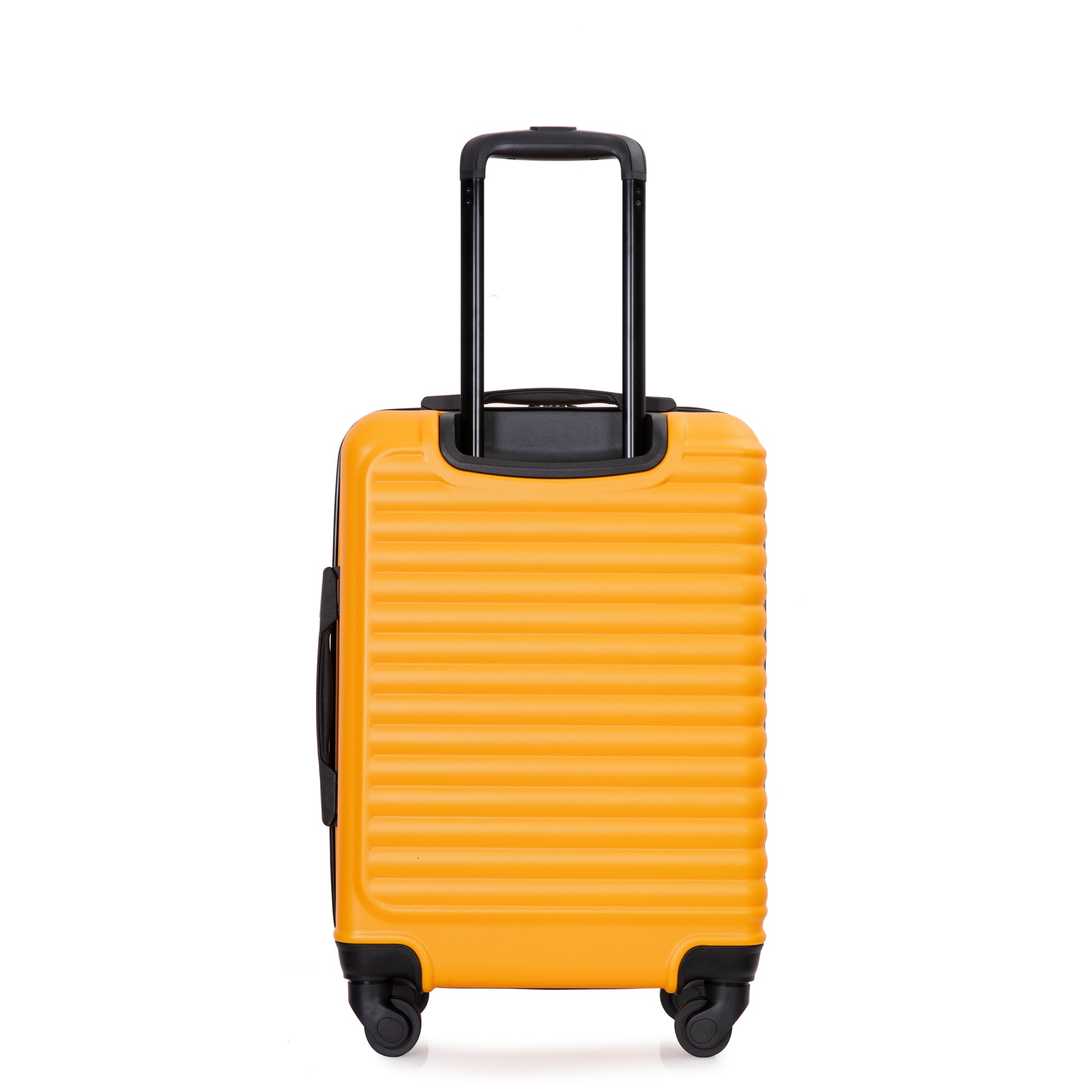 20" Carry On Luggage Lightweight Suitcase, Spinner Wheels, Orange Orange Abs